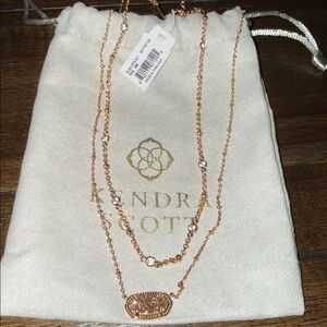 Kendra Scott Rose Gold Layered Necklace
